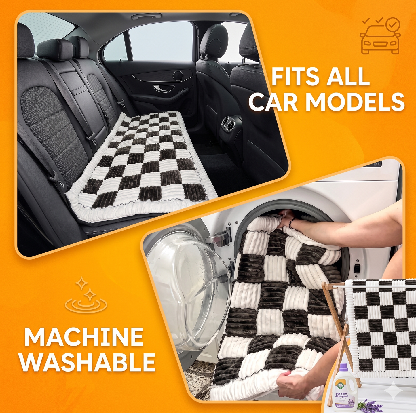 ComfyRide™ - Hard Bottom Back Seat Extender + (FREE Dog Bed)
