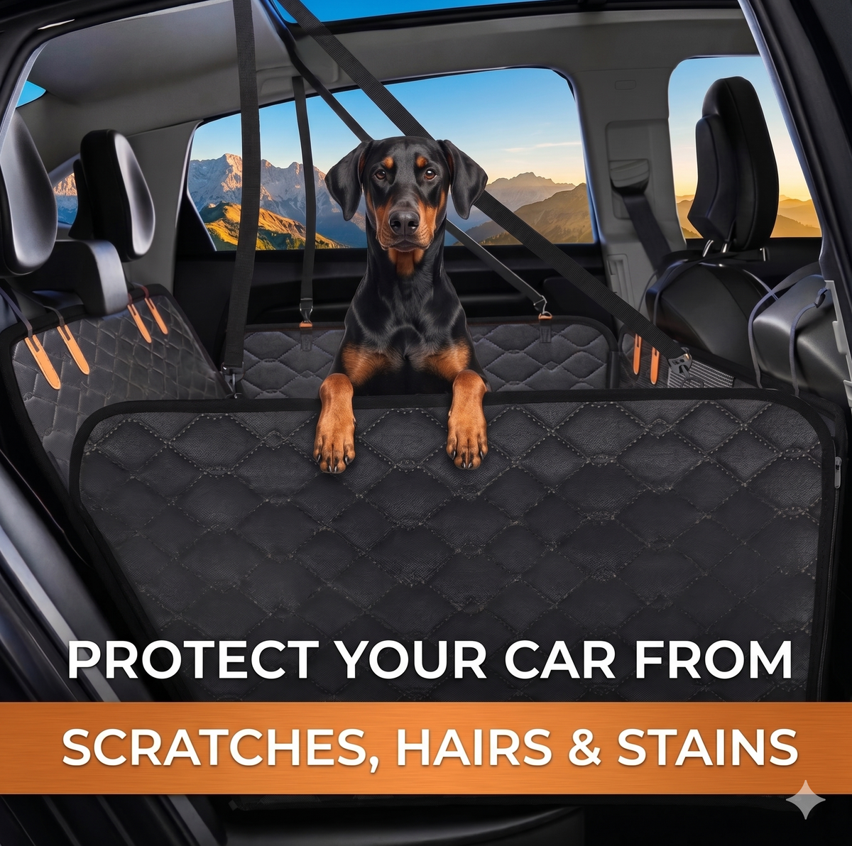ComfyRide™ - Hard Bottom Back Seat Extender + (FREE Dog Bed)