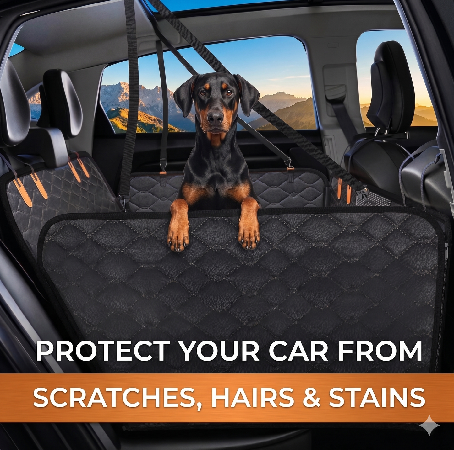 ComfyRide™ - Hard Bottom Back Seat Extender + (FREE Dog Bed)