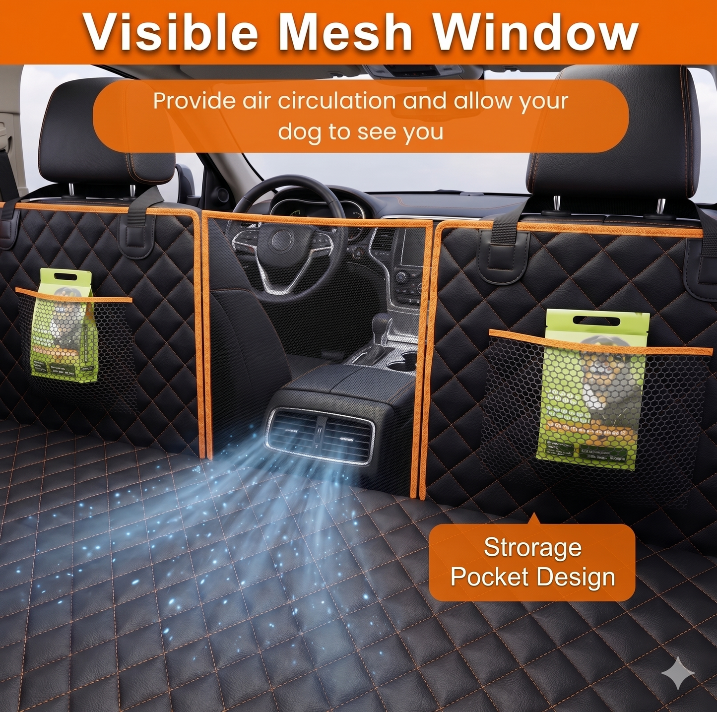 ComfyRide™ - Hard Bottom Back Seat Extender + (FREE Dog Bed)